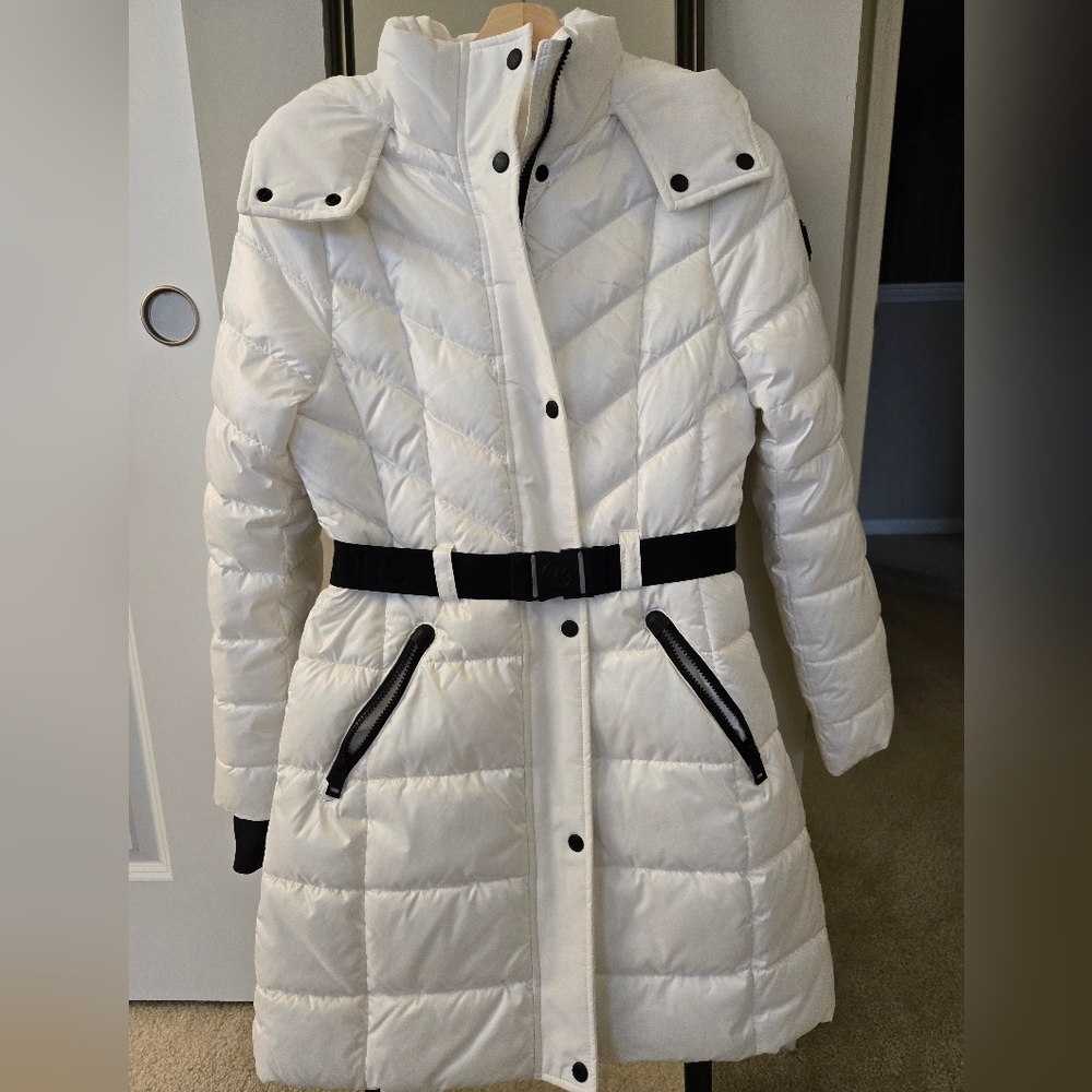 Michael Kors Women's White Puffer Jacket